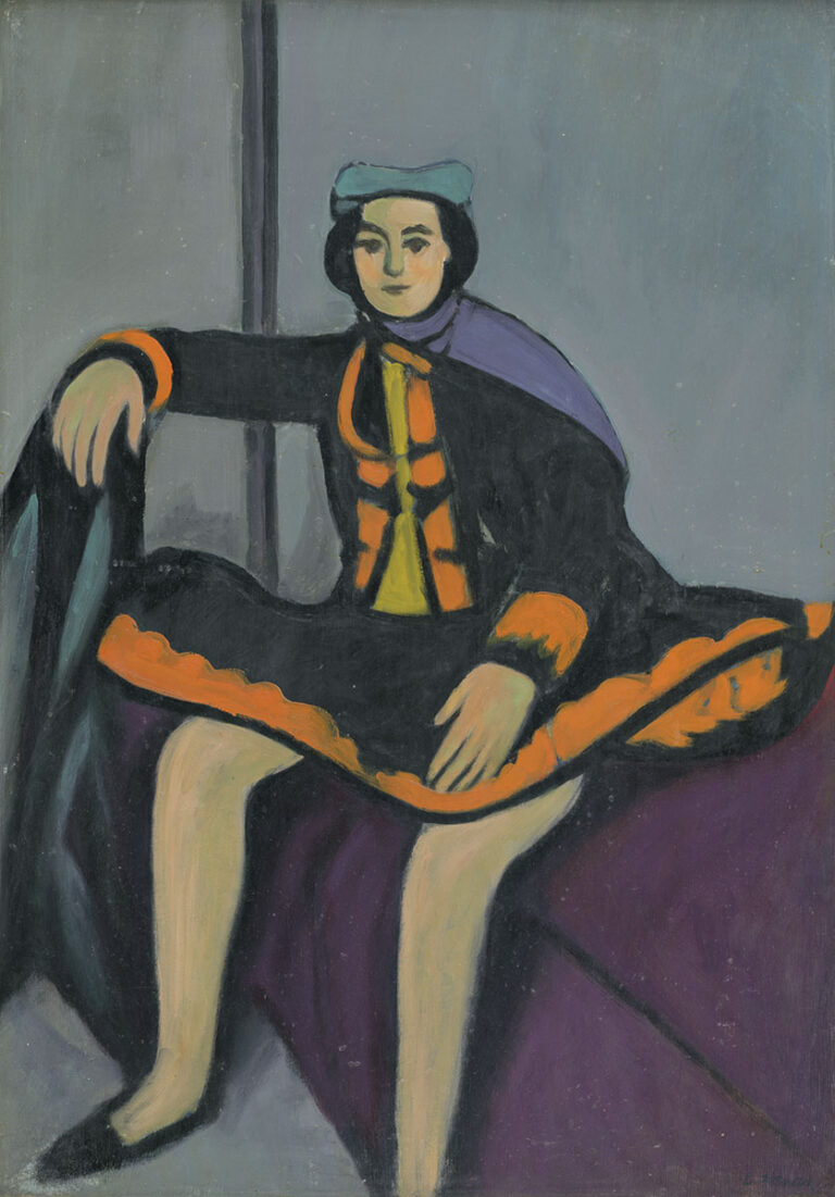Picture related to artwork: Eugen Nevan — Sitting „In Spanish Costume”