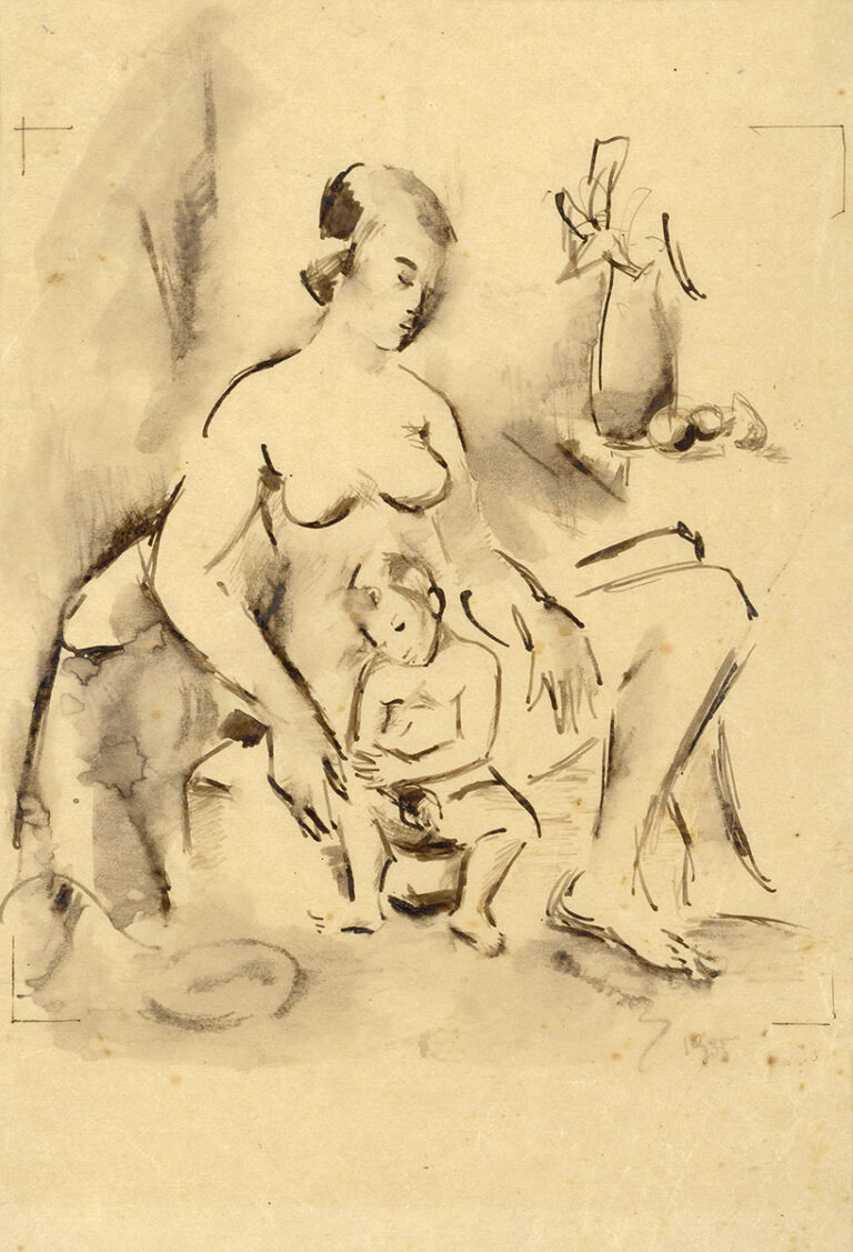 Picture related to artwork: Ján Mudroch — Mother and Child